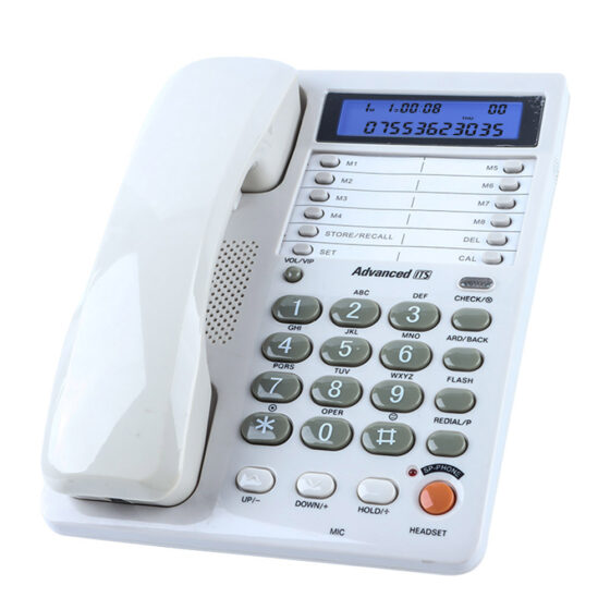 Dual-Mode Caller ID Landline Telephone CT-326, hands-free, LCD display, ideal for office and home use