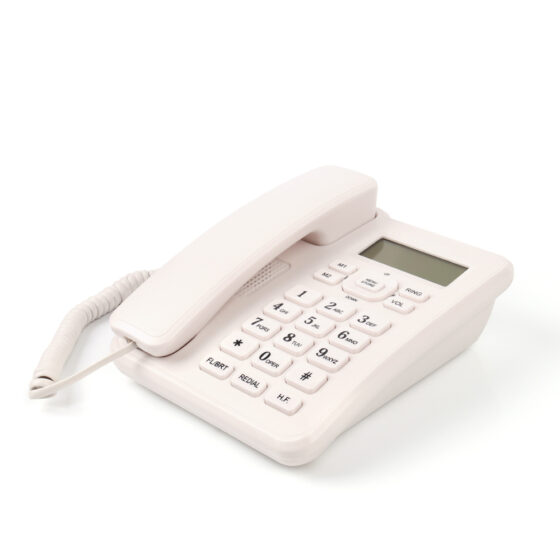 Caller ID Desk Telephone for offices, CT-616, with LCD screen and hands-free function
