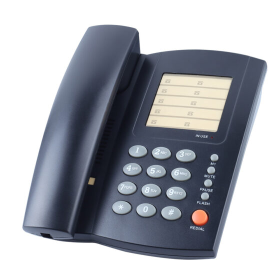 Close-up of Basic Office Telephone Noise-Free CT-209 keypad, featuring mute, redial, and speed dial buttons for noise-free office communication. Close-up of Basic Office Telephone Noise-Free CT-209 keypad, featuring mute, redial, and speed dial buttons for noise-free office communication.