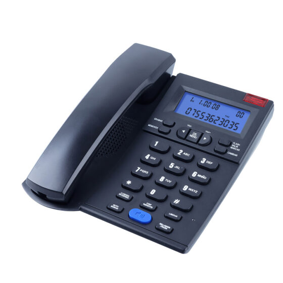 Guestroom Caller ID Telephone CT-622, hotel landline with LCD display and call log function.