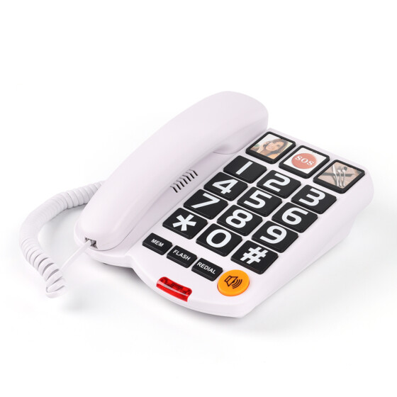 Compact Wall-mounted telephone with red indicator alert light and numeric keypad – CT-8020