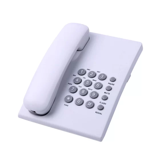 Basic office telephone CT-8020 with red indicator light and user-friendly keypad for communication