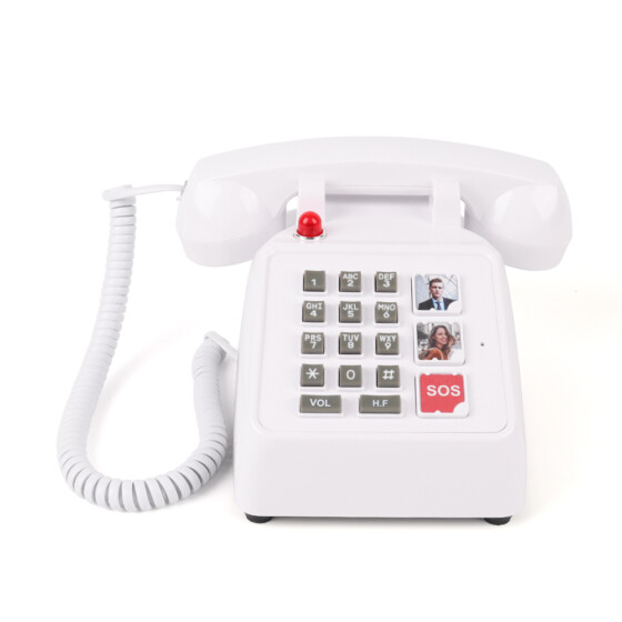 Red Indicator Telephone with wall-mounted keypad